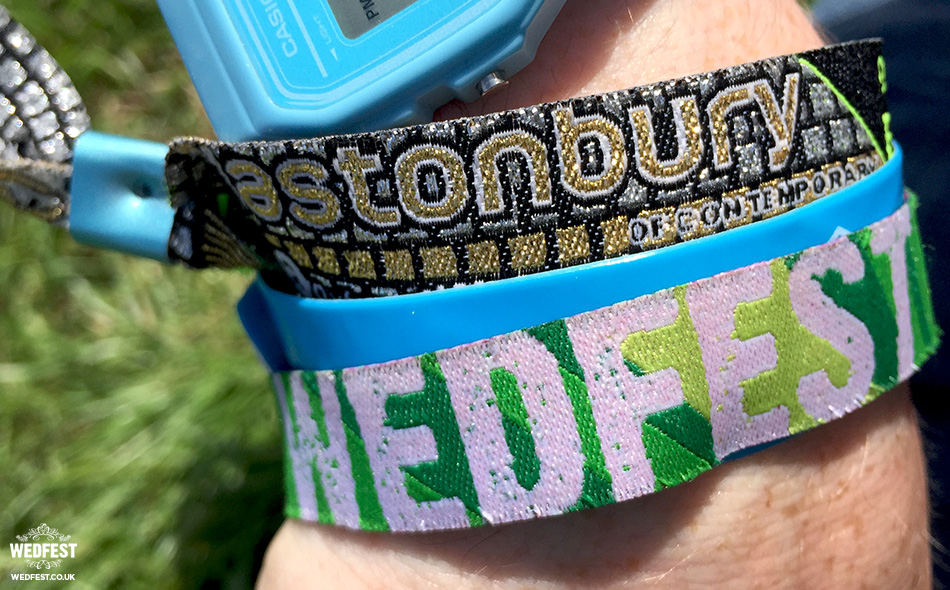 wedfest glastonbury wristband