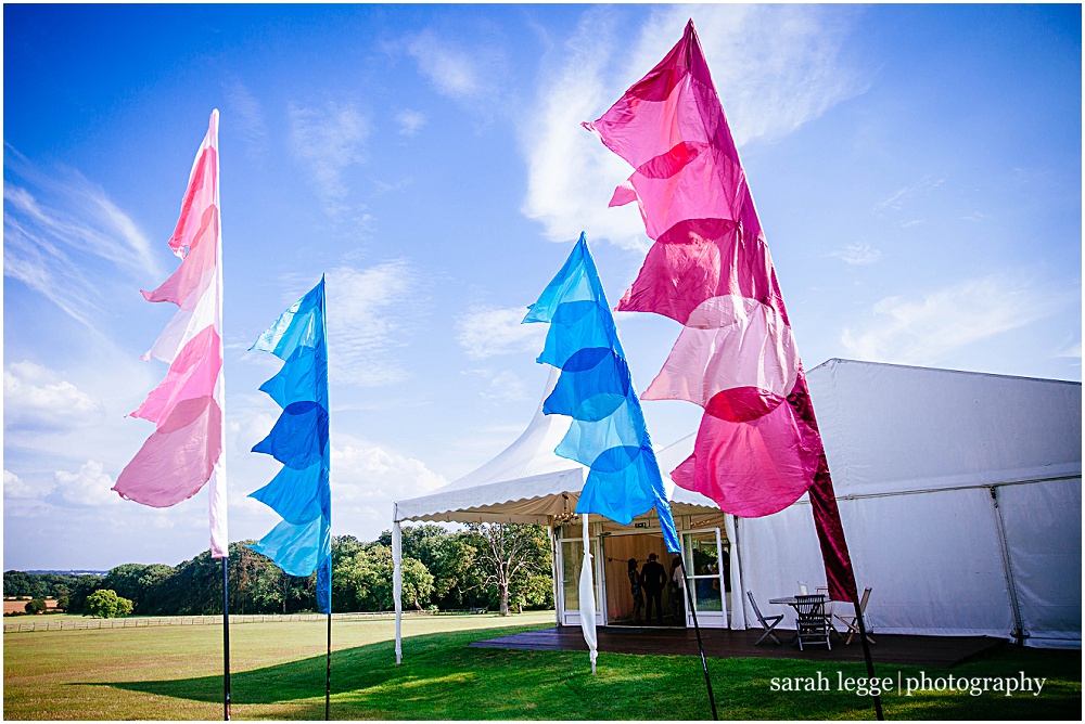 festival wedding flags