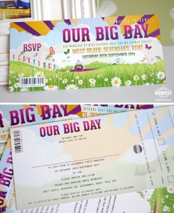 Our Big Day Festival Wedding Invites