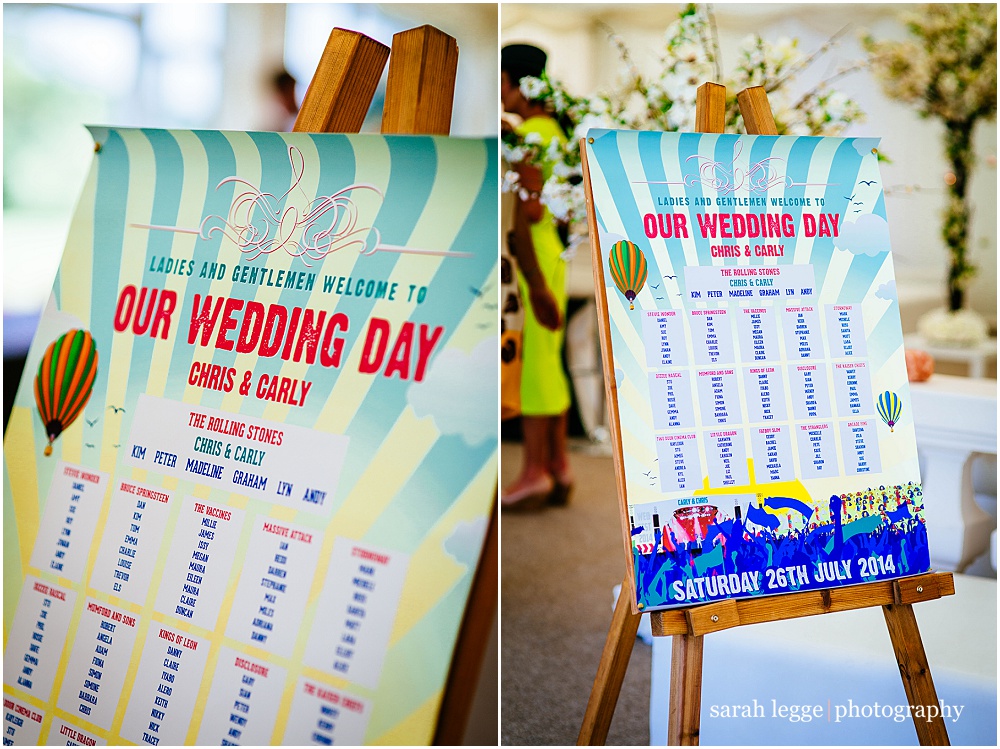 festival wedding table plan