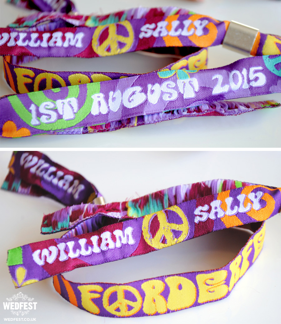 festival wedding wristband wedding favour