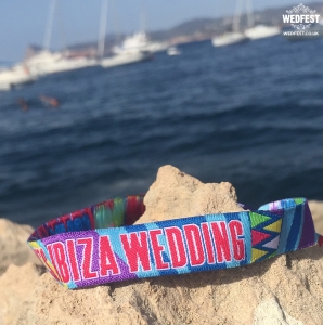 Ibiza wedding wristband