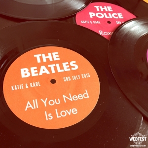 The Beatles vinyl record Wedding Table Name