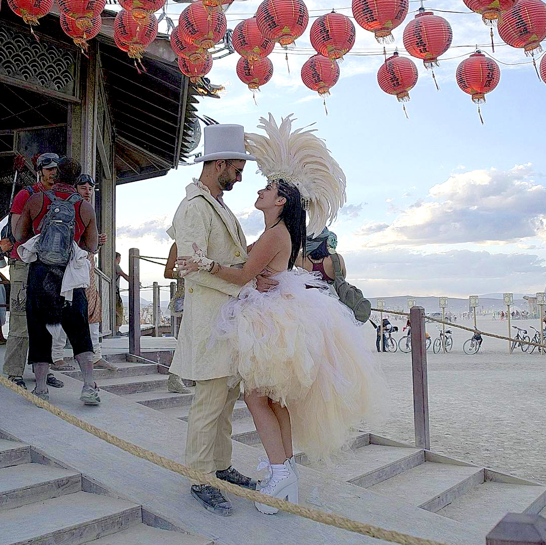 burning man wedding ceremony