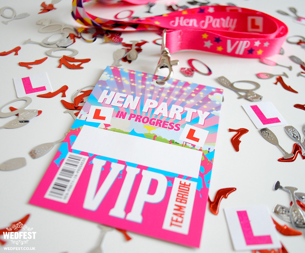 hen party vip festival lanyards