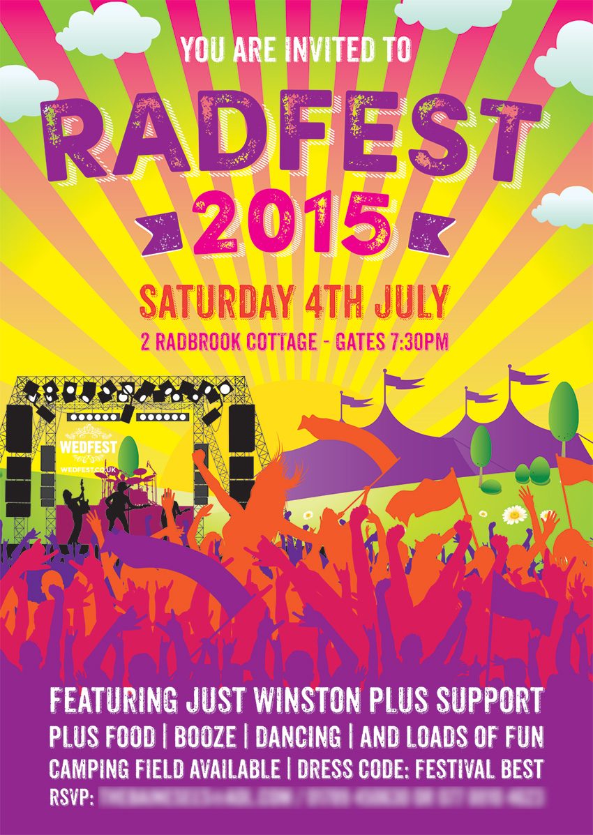 Radfest Festival Birthday Party Invites Radfest Festival Birthday Party Invites