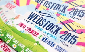 wedstock wedding invitation