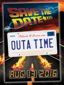 Back to the Future Wedding Save The Date