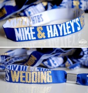 gig concert wristbands wedding favours