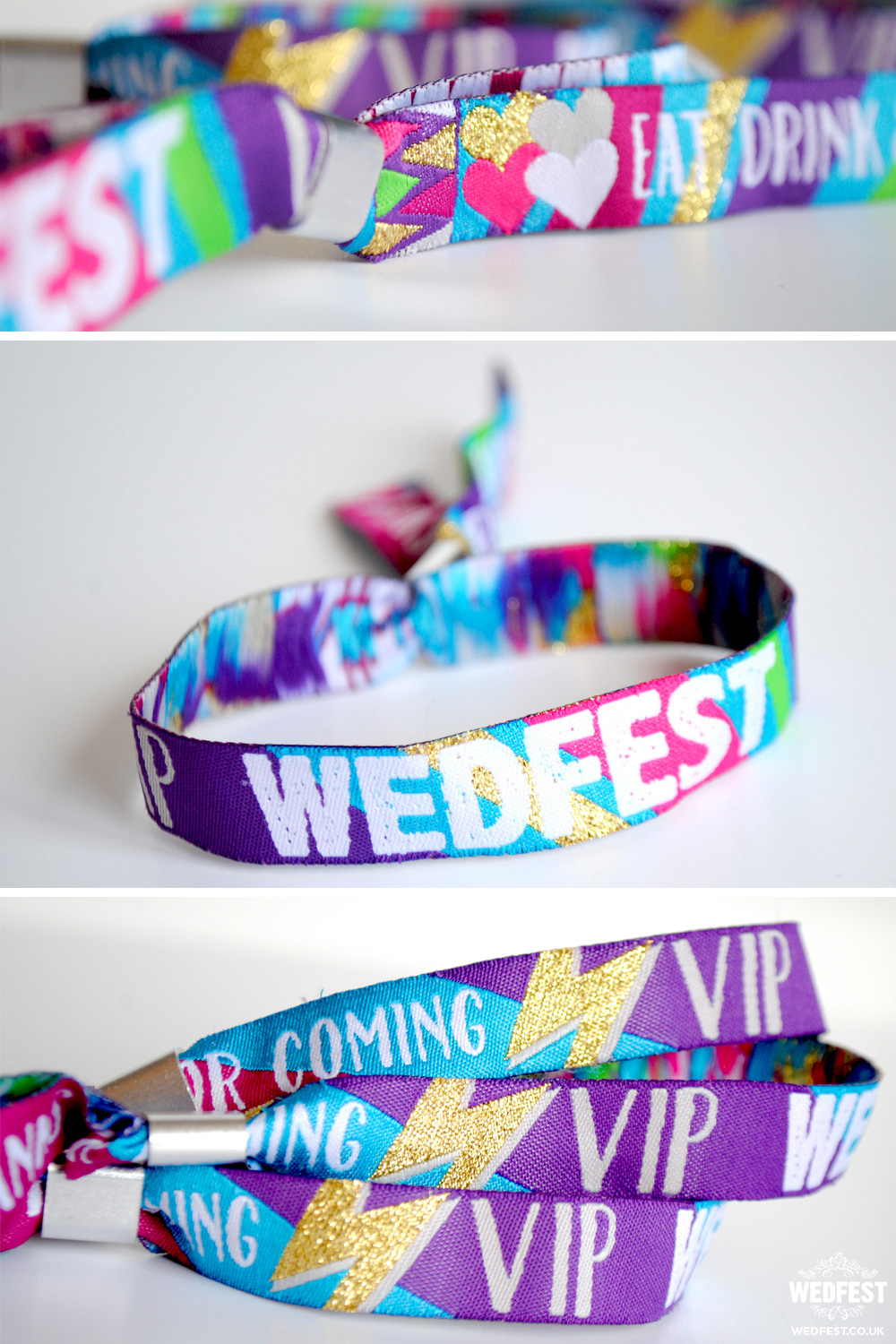 wedfest wedding festival wristbands