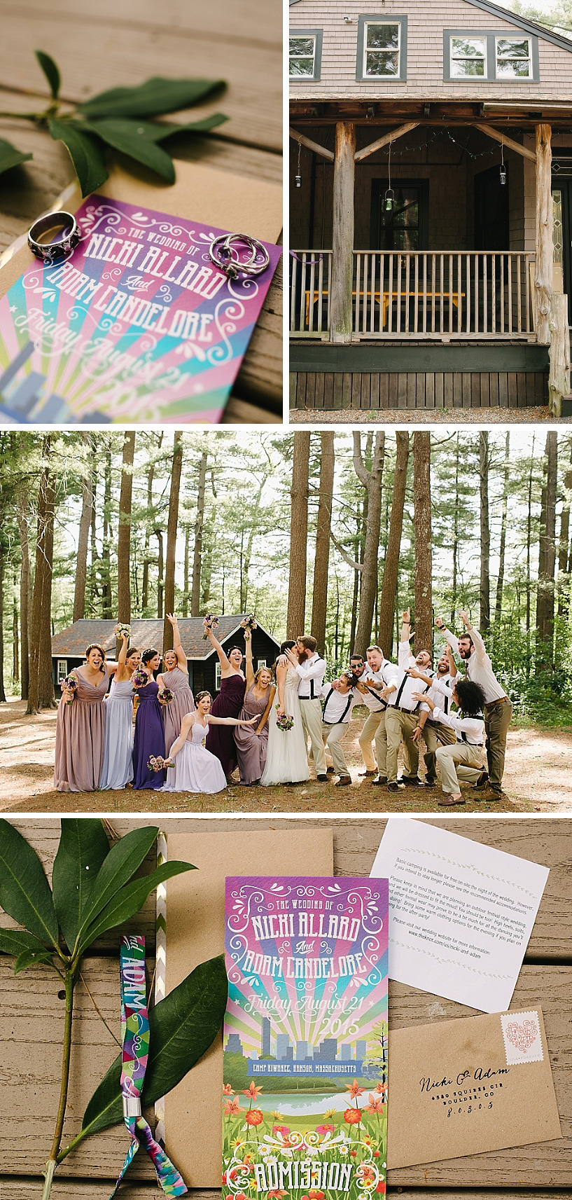 camp kiwanee music festival wedding