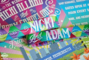 festival wedding wristbands