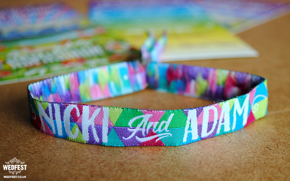 festival wedding wristband