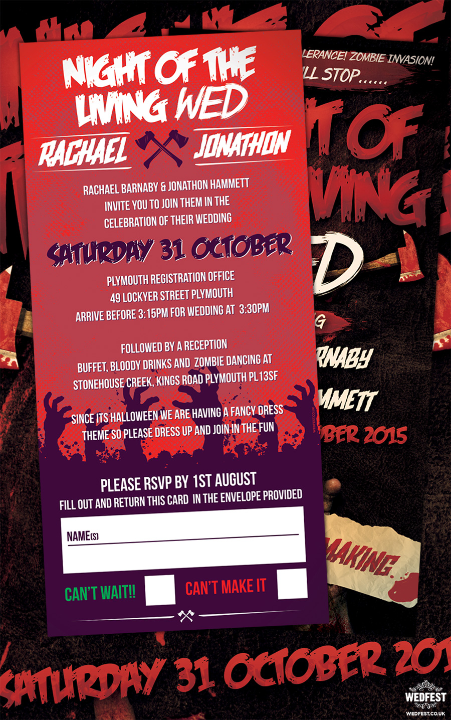 Halloween Wedding Invitations | WEDFEST