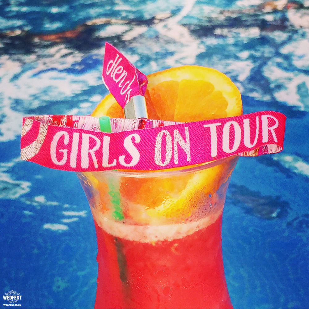 hen party girls on tour wristbands 