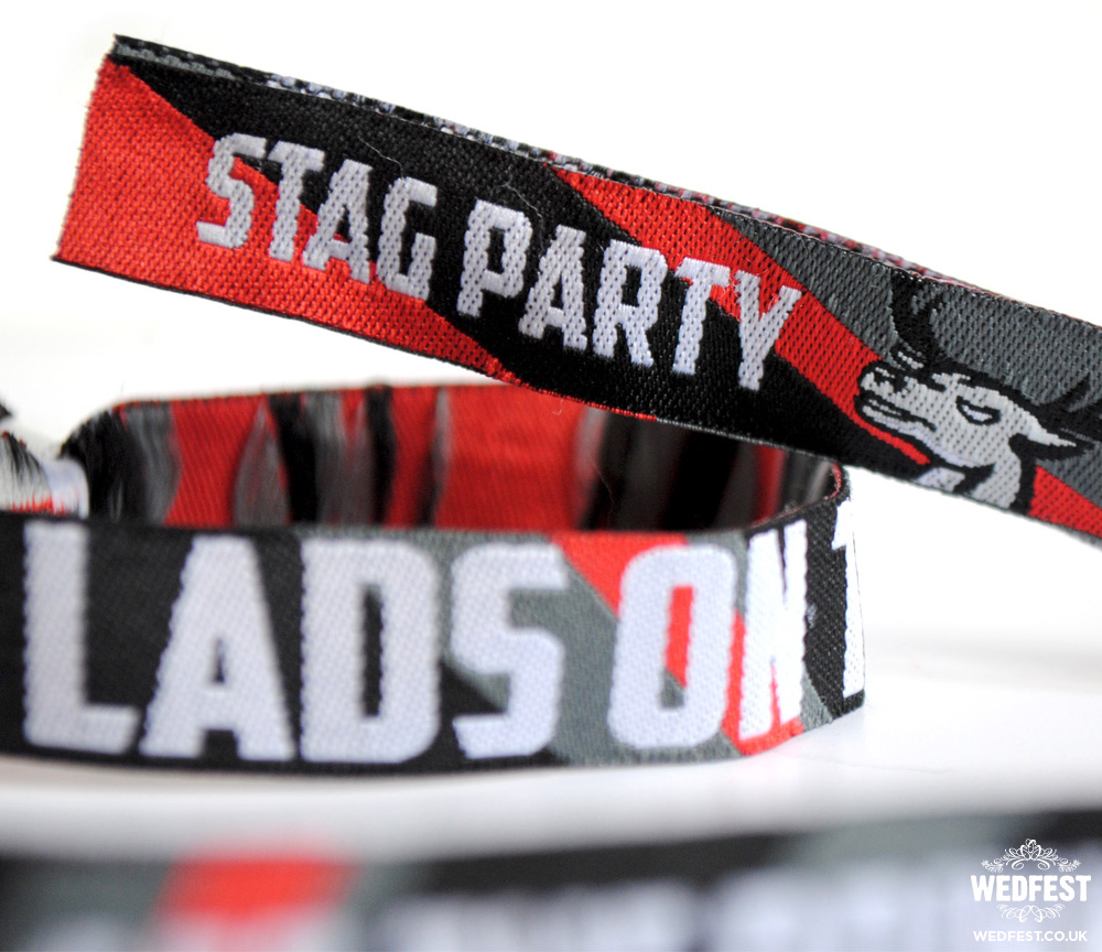 lads on tour stag wristbands