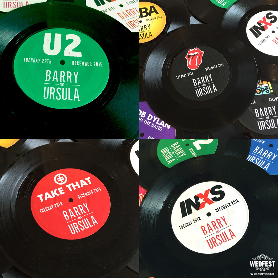 music vinyls wedding table name ideas