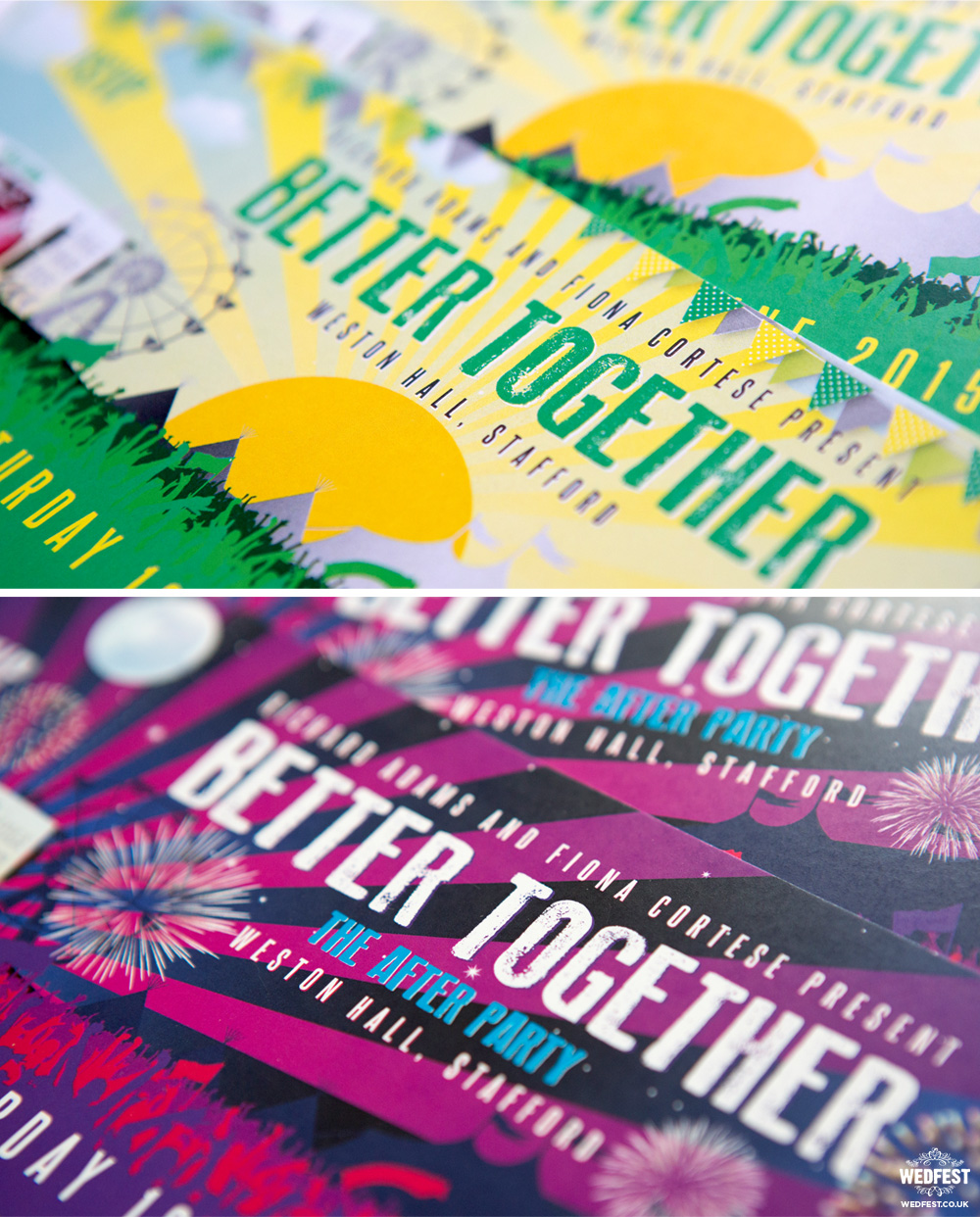 wedfest better together wedding invites