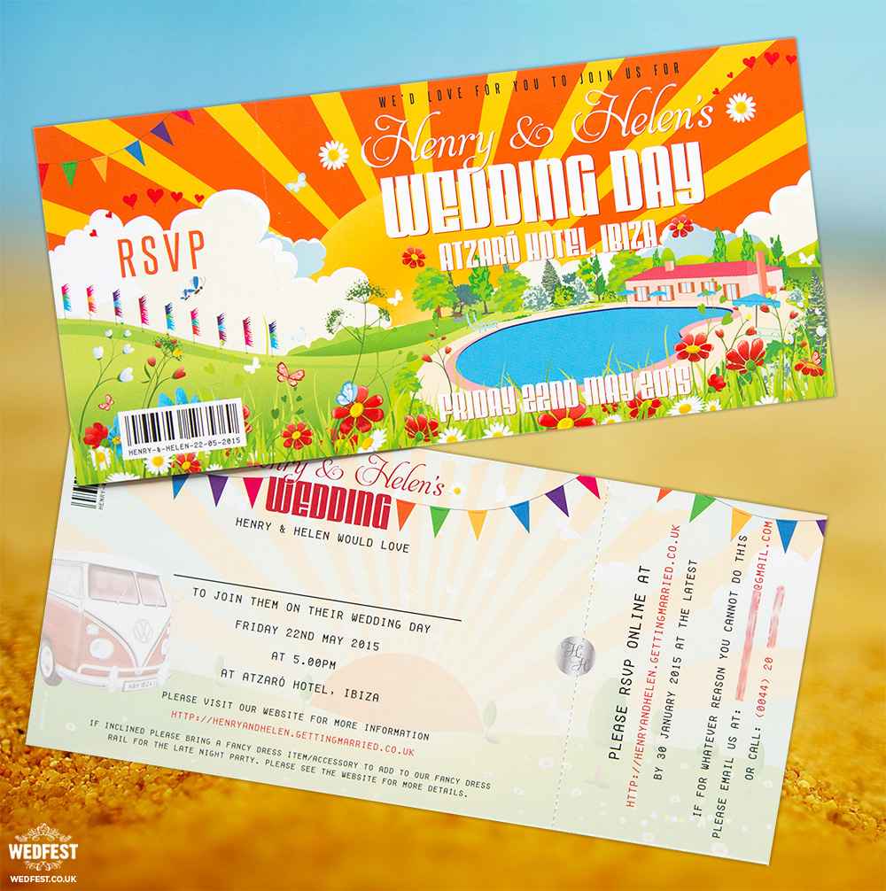 Ibiza Wedding Invitation