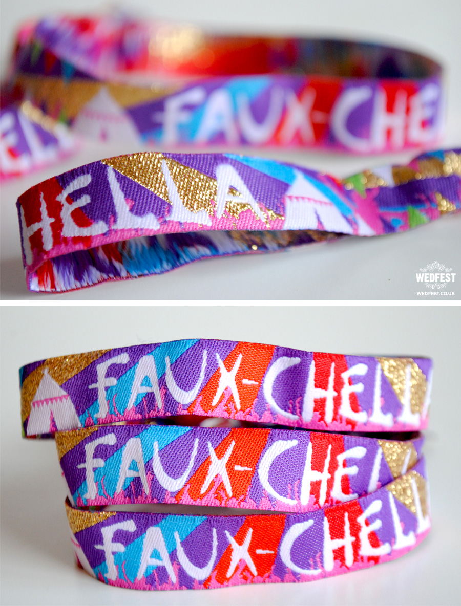 custom fabric festival party wristbands