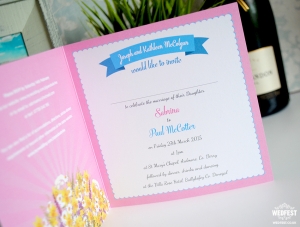 custom wedding invitation design