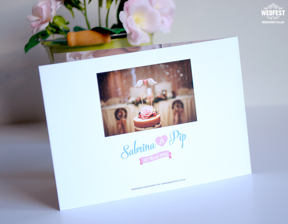 custom wedding thank you cards