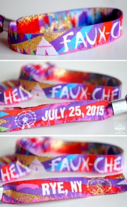 fauxchella birthday party wristbands