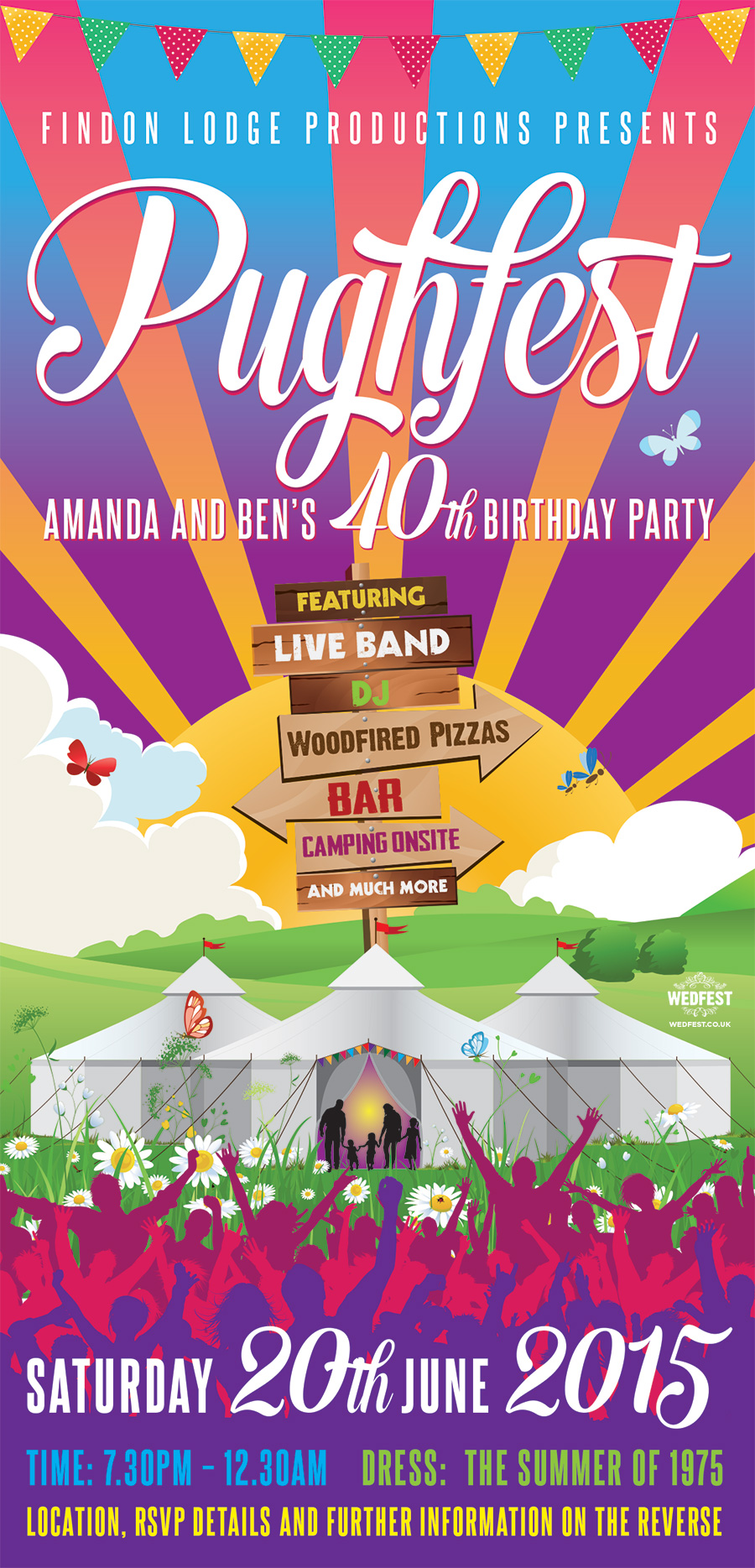 Festival Birthday Party Invite