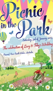 London Picnic theme wedding