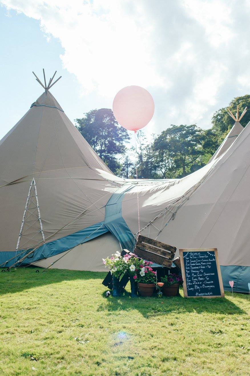 festival wedding tipi