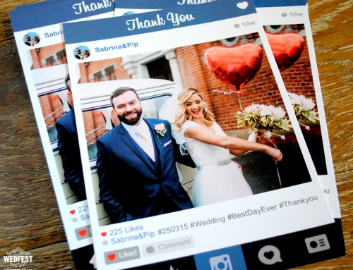 Instagram Style Wedding Thank You Cards