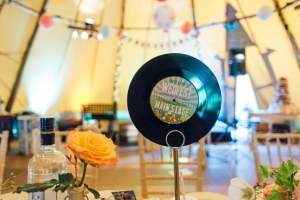 vinyl record wedding table name