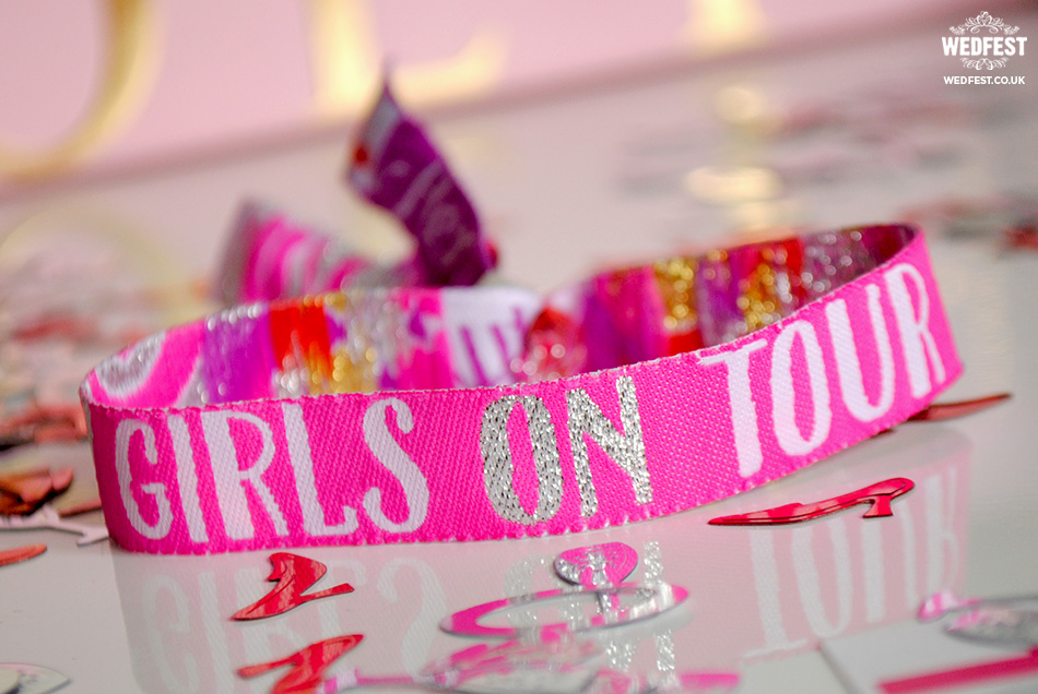 girls on tour hens party wristband