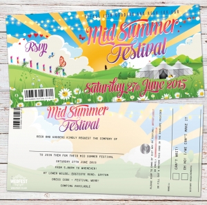 summer festival party invitation