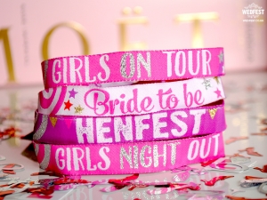 wedfest henfest and hen party wristbands