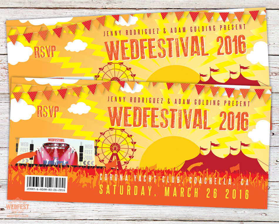 Coachella Wedding Invitation