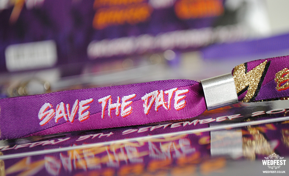 custom wedding save the date wristbands