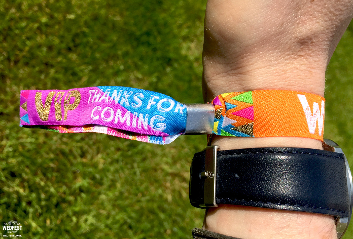 wedstock fabric woven wristbands