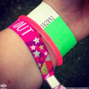 festival hen doo wristbands