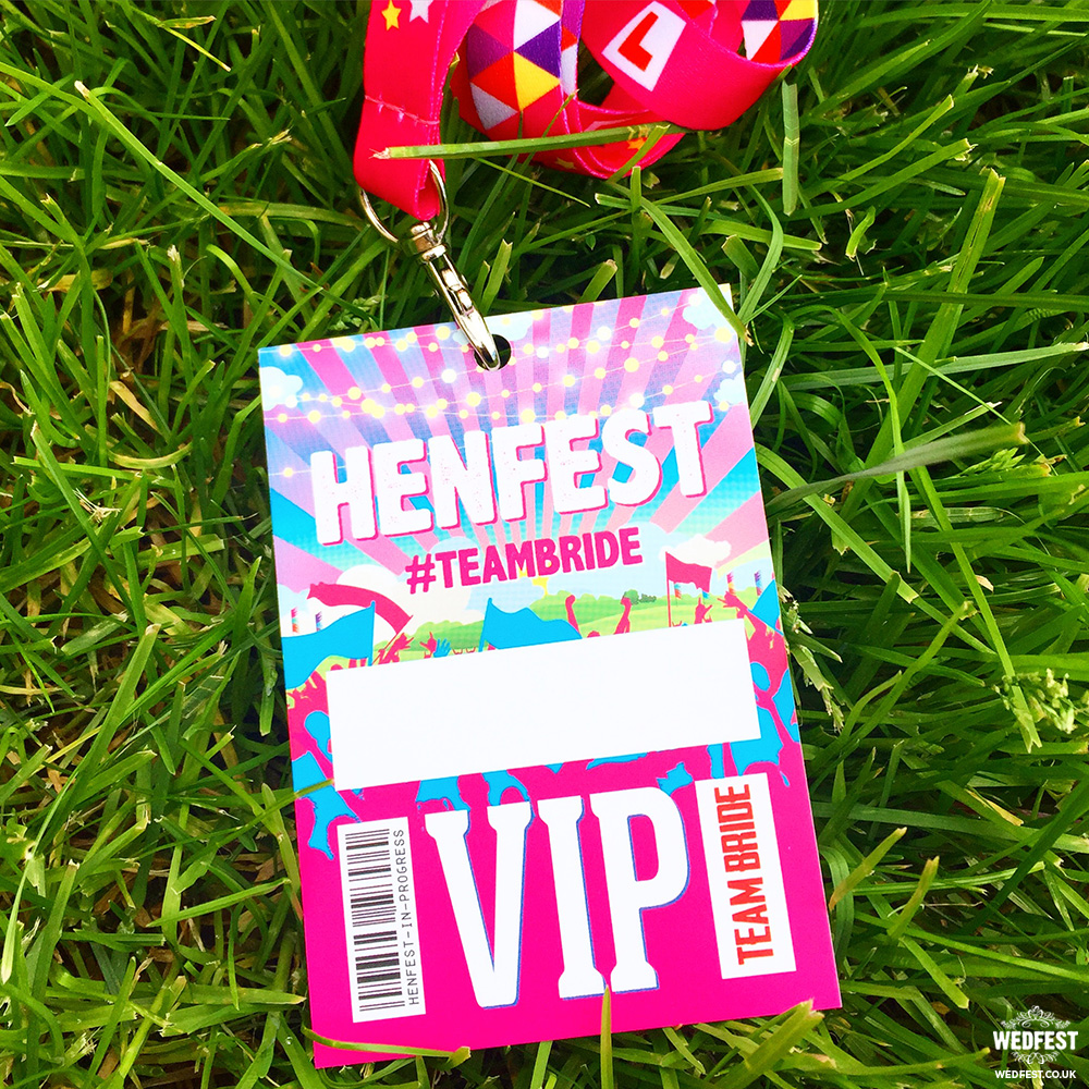 henfest vip hen party lanyard