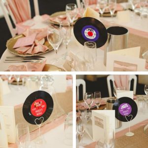 music wedding centre pieces