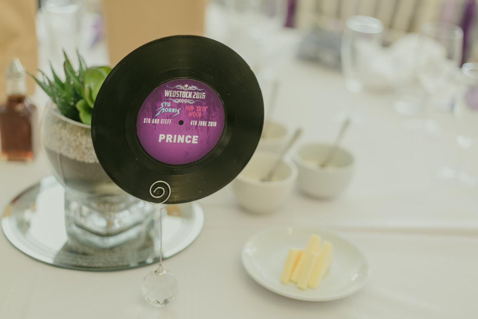 vinyl record wedding table name