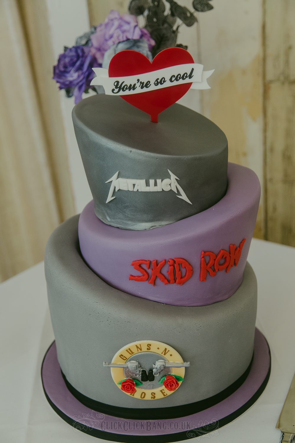 wedstock rockn n roll wedding cake