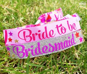 bridesmaid hen do wristband