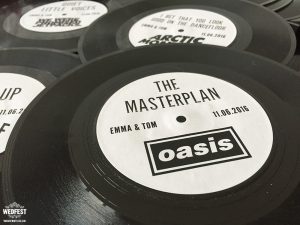 personalised vinyl record wedding table names