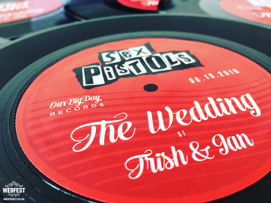 wedding table name number vinyl record