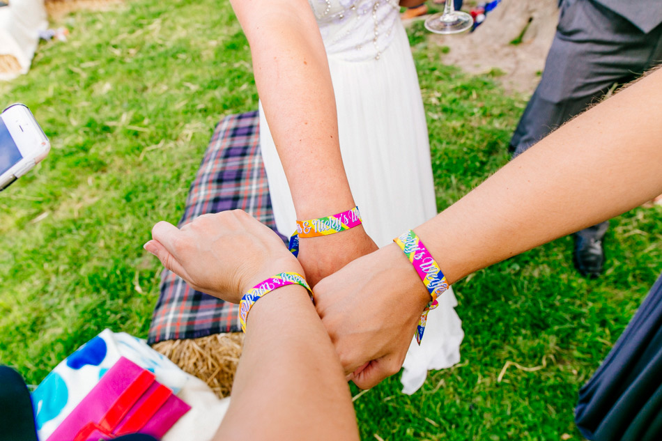 festival wedding wristbands