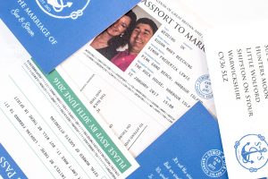 travel themed wedding invitation