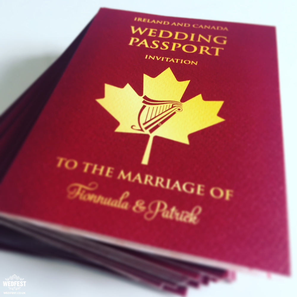 wedding passport to love invitation