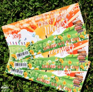 wedfest ticket wedding invites